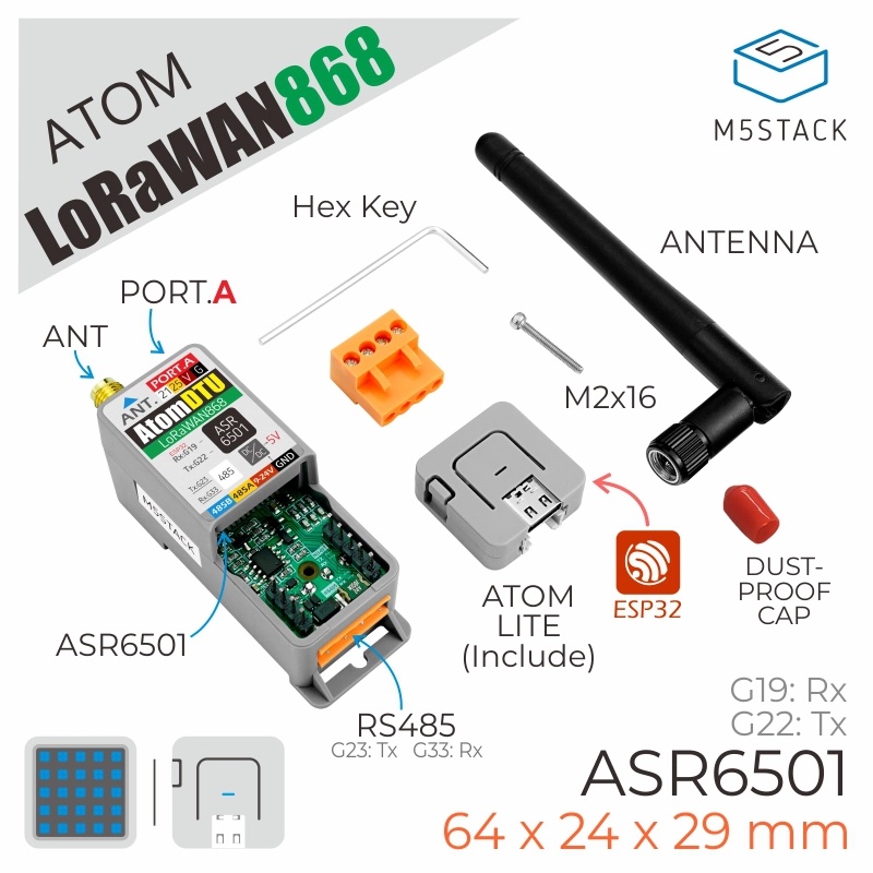 Archive KeHo Software - M5STACK ATOM DTU hardware infos