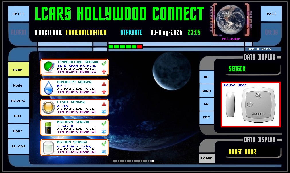Archive Achim Kern - LCARS smarthome live snapshot Johann-Schwarz-Str.6